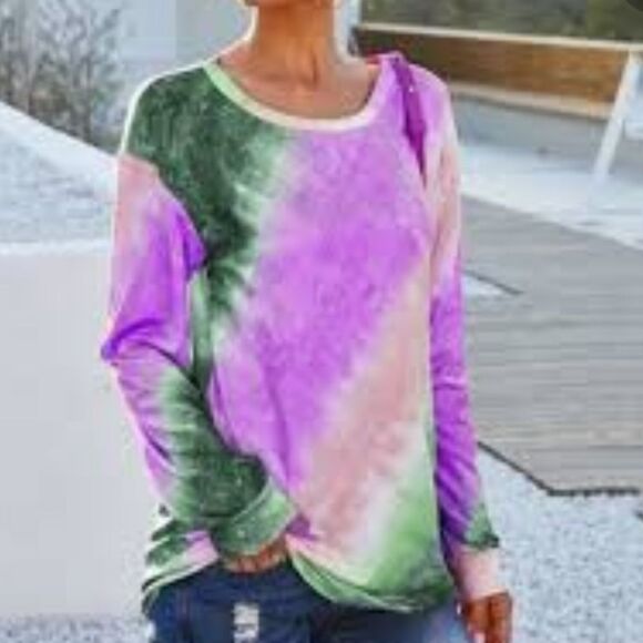 Women Blouse Rainbow Size XL - Picture 1 of 11